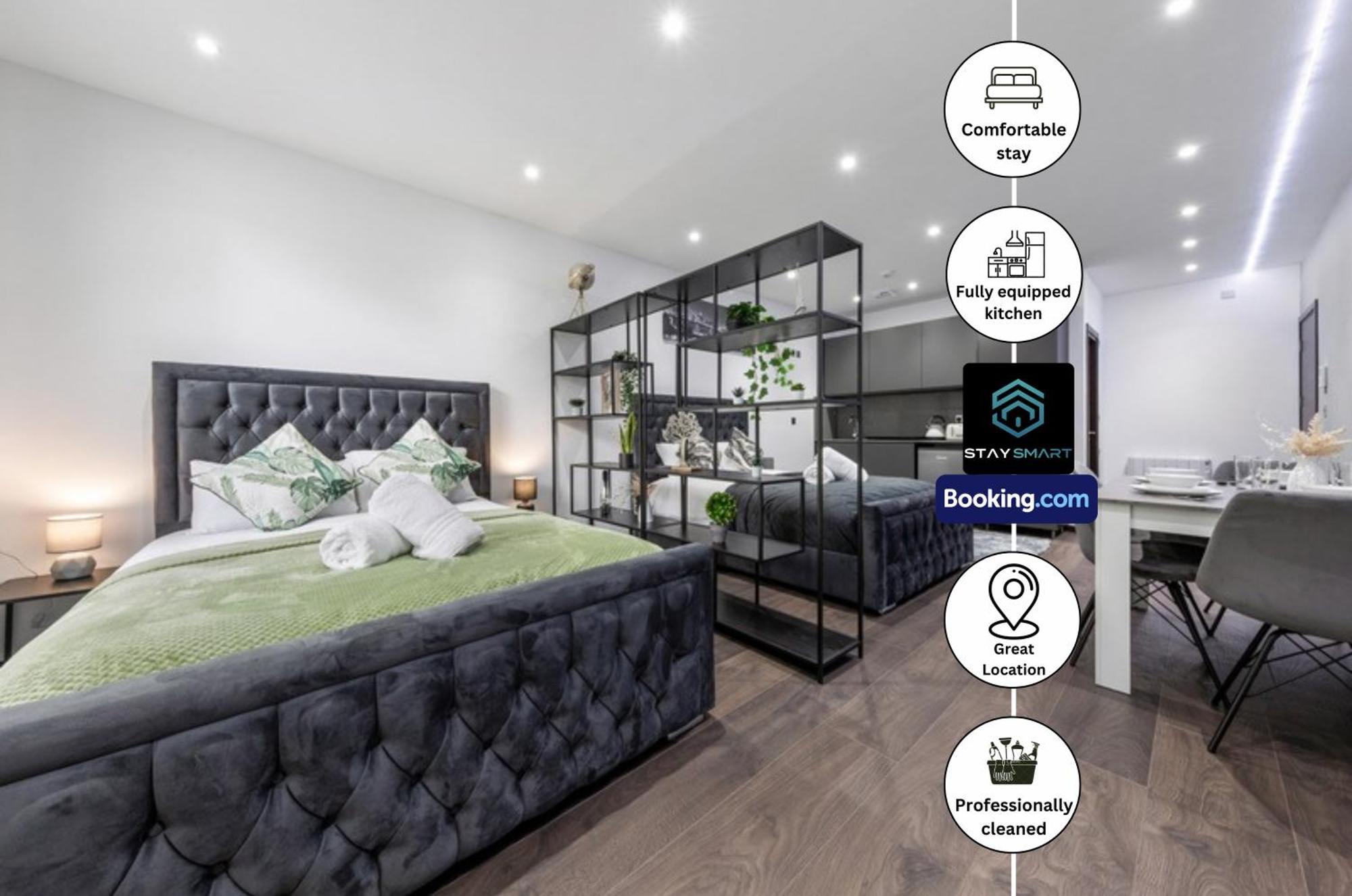 Stylish Studio Apt By Stay Smart Short Lets & Serviced Accommodation Woodstock With Free Wifi Londres Extérieur photo