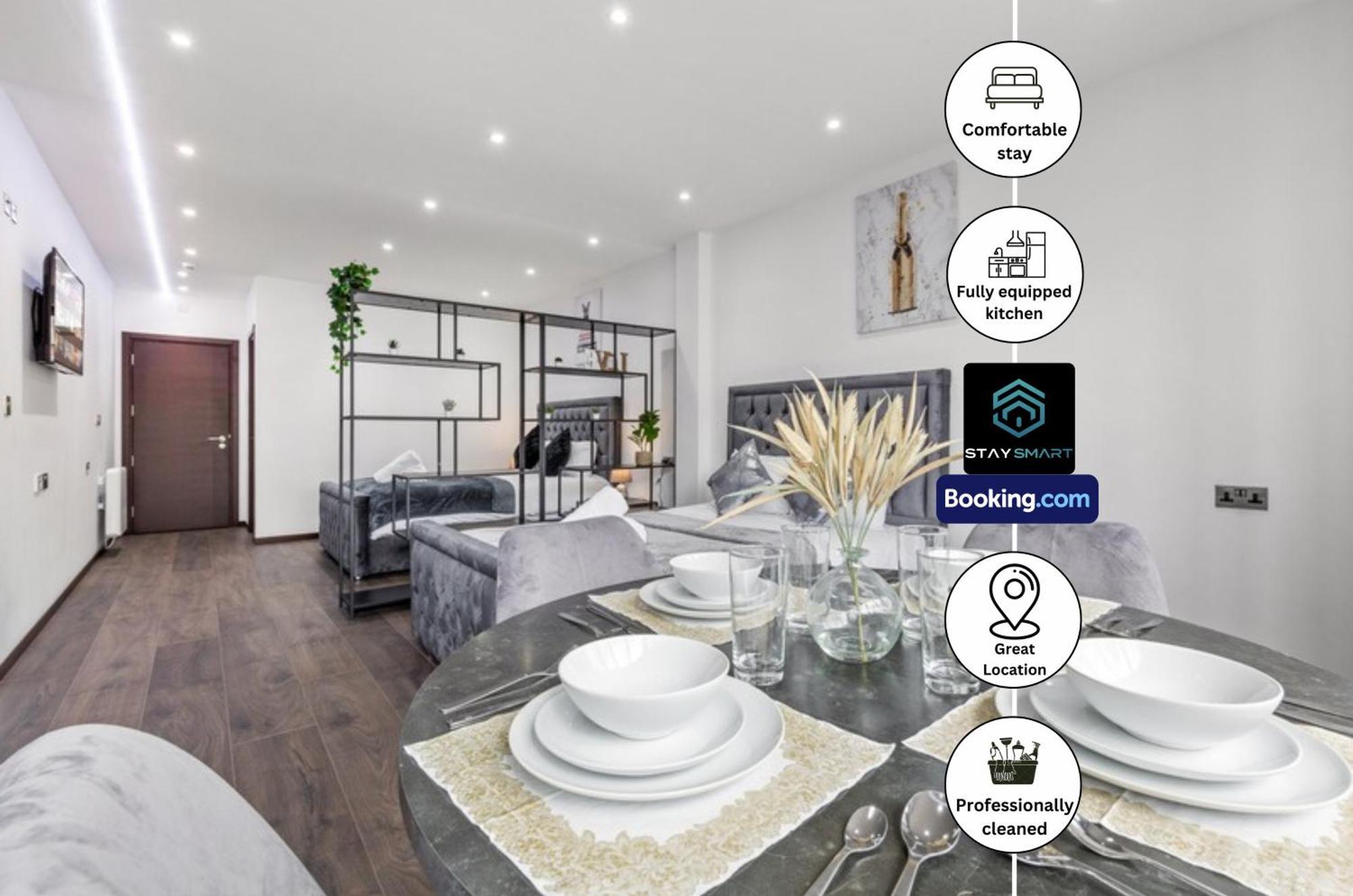 Stylish Studio Apt By Stay Smart Short Lets & Serviced Accommodation Woodstock With Free Wifi Londres Extérieur photo