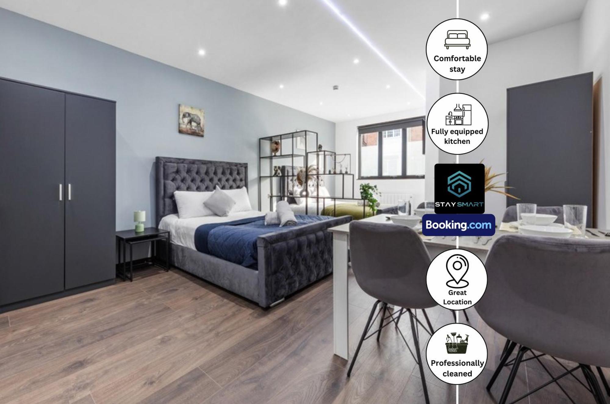 Stylish Studio Apt By Stay Smart Short Lets & Serviced Accommodation Woodstock With Free Wifi Londres Extérieur photo