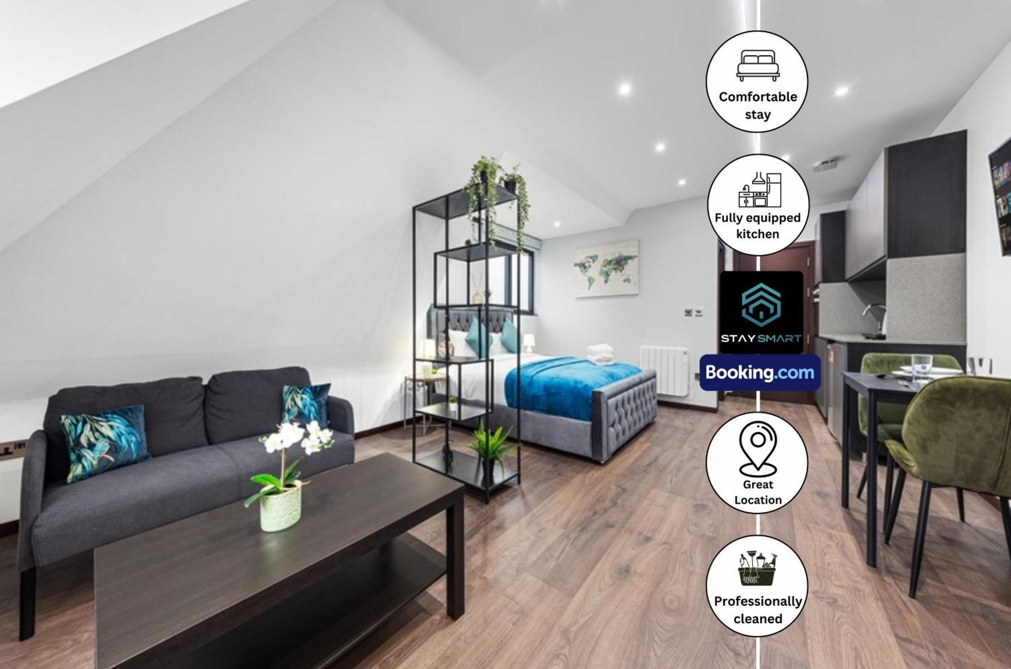 Stylish Studio Apt By Stay Smart Short Lets & Serviced Accommodation Woodstock With Free Wifi Londres Extérieur photo
