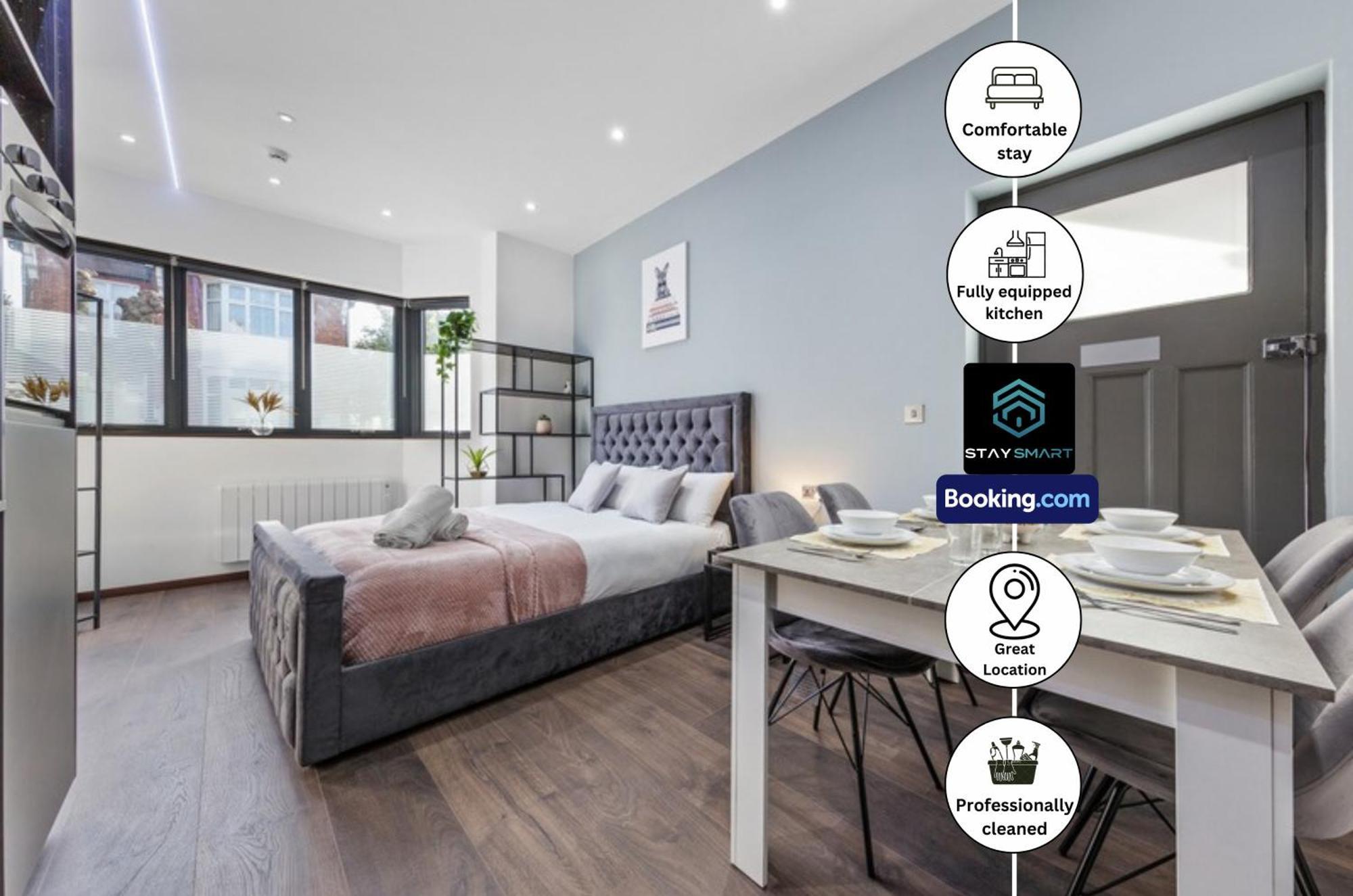 Stylish Studio Apt By Stay Smart Short Lets & Serviced Accommodation Woodstock With Free Wifi Londres Extérieur photo